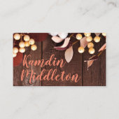 座席表ズパーソナライズされたコットンブランチオンダークウー プレイスカード (正面)