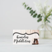 座席表ズブーパーソナライズされたツカントリ素朴ーウェスト プレイスカード (スタンド正面)