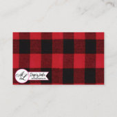 座席表ズレ空白のッドプレイドブラックベア プレイスカード (裏面)