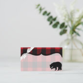 座席表ズレ空白のッドプレイドブラックベア プレイスカード (スタンド正面)