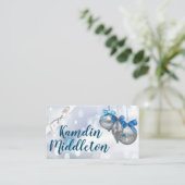 座席表パーソナライズされたオーナメントスノーフレークスススノースノー プレイスカード (スタンド正面)