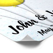 座席表ポスター – 吹きカラフル出しデザイン ポスター (角)