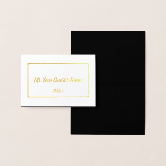 座席表枠 箔カード (ディスプレー)