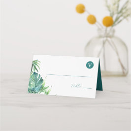 座席表熱帯行先結婚式テーマ プレイスカード