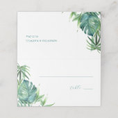 座席表熱帯行先結婚式テーマ プレイスカード (外部開封)