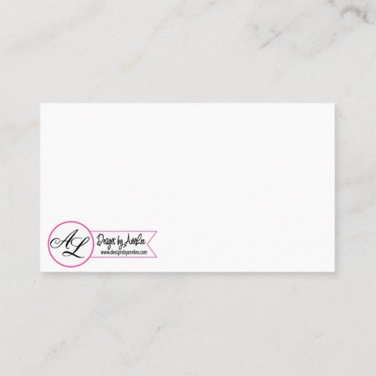 座席表空白のの白い熱帯の花 プレイスカード (裏面)