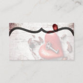 座席表空白のカントリーウッド鍵へ私のハートロス プレイスカード (正面)