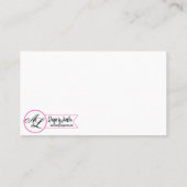 座席表空白のスムートオンバーラップサックカントリー プレイスカード (裏面)