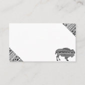 座席表空白のズボホバッファロートライバルパターンボエ プレイスカード (正面)