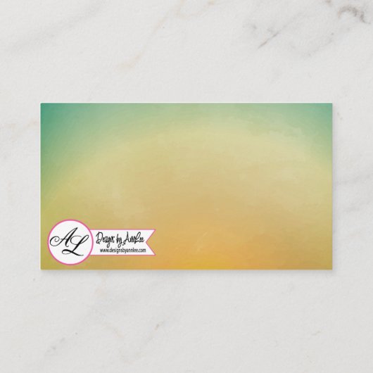 座席表空白のビーチサンセットパームツリーストリングリ プレイスカード (裏面)