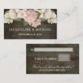 座席表素朴レースnダークウッドカントリーバーン2 プレイスカード (正面/裏面)