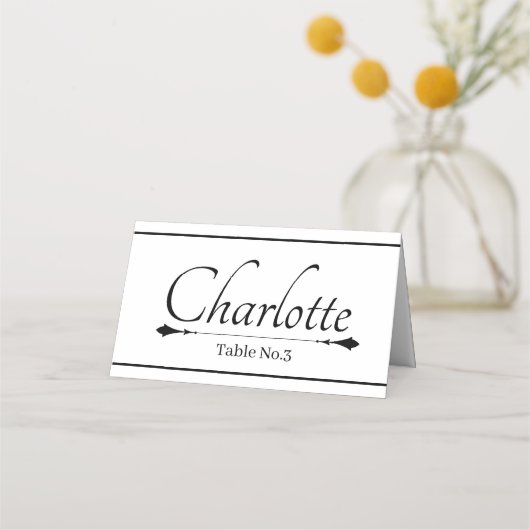 座席表結婚の プレイスカード (正面)