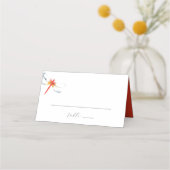 座席表結婚赤トンボ プレイスカード (正面)
