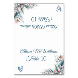 座席表結婚 – 熱帯の夢 – 家禽 テーブルナンバー