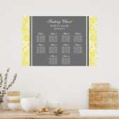 座席表10表イエローグレーダマスク ポスター (キッチン)