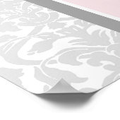 座席表10表ピンクグレーダマスク ポスター (角)