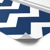 座席表12表（灰色の青い山形） ポスター (角)