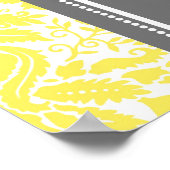 座席表8表イエローグレーダマスク ポスター (角)