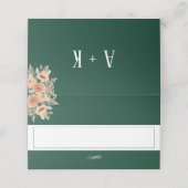 座席表-エレガントフローラ結婚デザイン プレイスカード (外部開封)