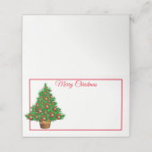 座席表-クリスマスツリー プレイスカード (外部開封)