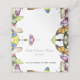 座席表-シンプルバタフライデザイン プレイスカード