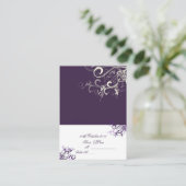 座席表/プラムの渦巻き旋回(Chubby Business Card) プレイスカード (スタンド正面)