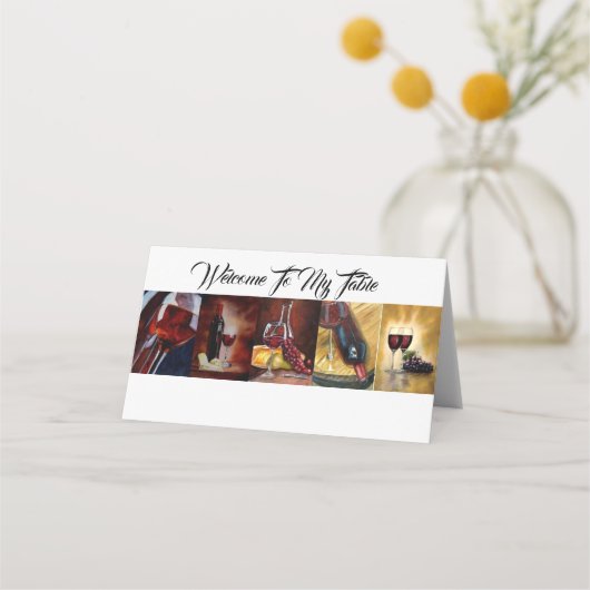 座席表 – マイホームへようこそ プレイスカード (正面)