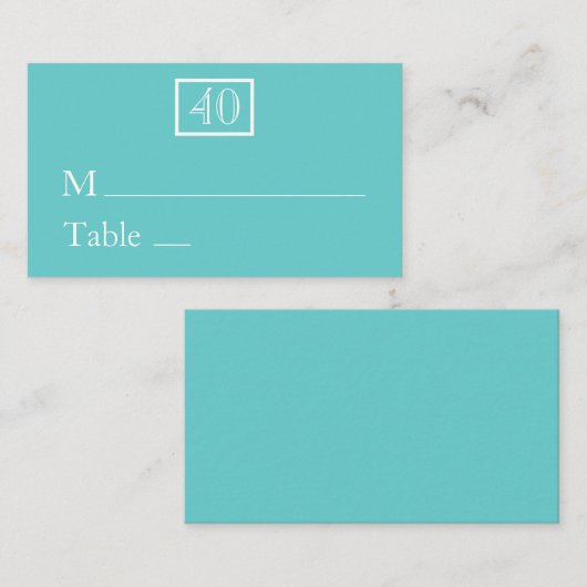 座席表/名刺 – アクア プレイスカード (正面/裏面)