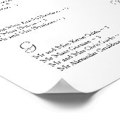 座席配置図～カスタム ポスター (角)