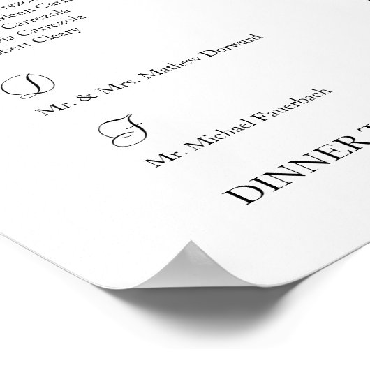 座席配置図 ポスター (角)