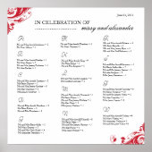 座席配置図 ポスター (正面)