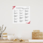 座席配置図 ポスター (キッチン)