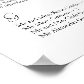 座席配置図 ポスター (角)