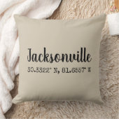 座標の枕ジャクソンビルフロリダ クッション (ブランケット)