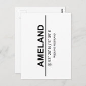 座標アムランド ポストカード (正面/裏面)