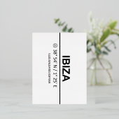 座標イビサ 箔シーズンポストカード (立ち正面)