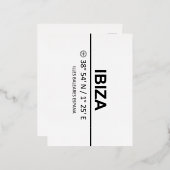 座標イビサ 箔シーズンポストカード (正面/裏面)