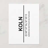 座標ケルン ポストカード (正面)
