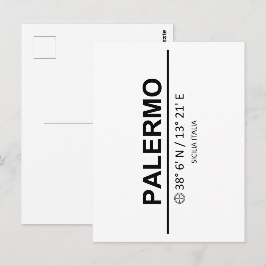 座標パレルモ ポストカード (正面/裏面)