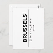 座標ブリュッセル ポストカード (正面/裏面)