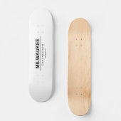 座標ミルウォーキー スケートボード (正面)