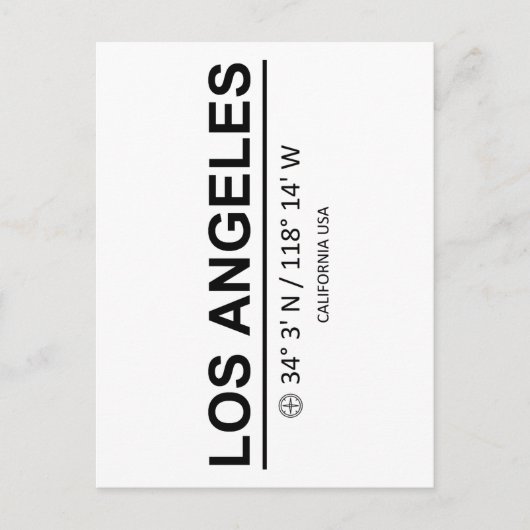 座標ロサンゼルス ポストカード (正面)