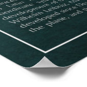 座標飛行機 ポスター (角)