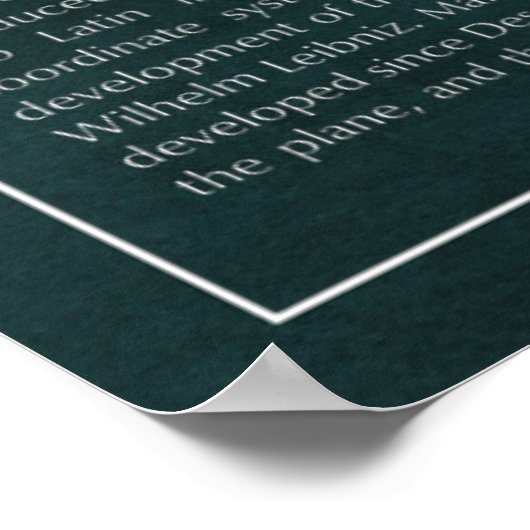 座標飛行機 ポスター (角)