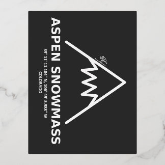 座標《植物》アスペンスノーマスコロラド 箔シーズンポストカード