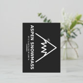 座標《植物》アスペンスノーマスコロラド 箔シーズンポストカード (立ち正面)