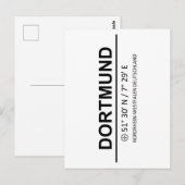 座標Dortmund ポストカード (正面/裏面)
