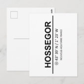 座標Hostsegor ポストカード (正面/裏面)