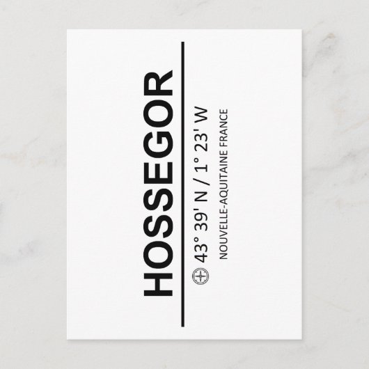 座標Hostsegor ポストカード (正面)