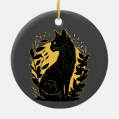 座猫 セラミックオーナメント (裏面)